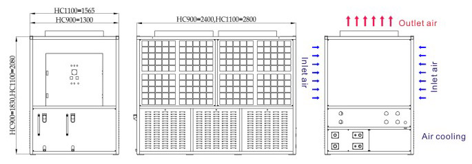 Air Cooled Chillers HC900M ~ HC1100M Double-temperature Series